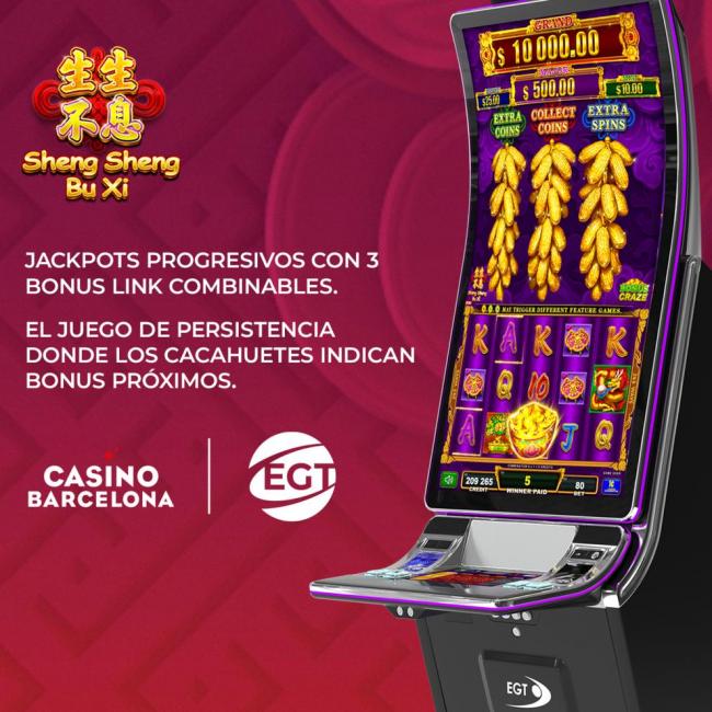 EGT España conquista Casino Barcelona con el fenómeno Sheng Sheng Bu Xi