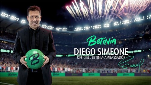 Diego Simeone, nuevo embajador de Betinia y protagonista de su nuevo juego de gestión