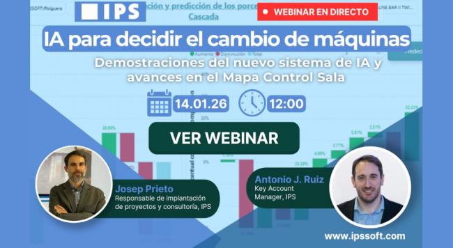Webinar de IPS mañana: Inteligencia Artificial en salones de juego
