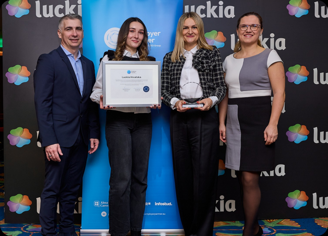 Luckia renueva en Croacia el sello Employer Partner por séptimo año consecutivo