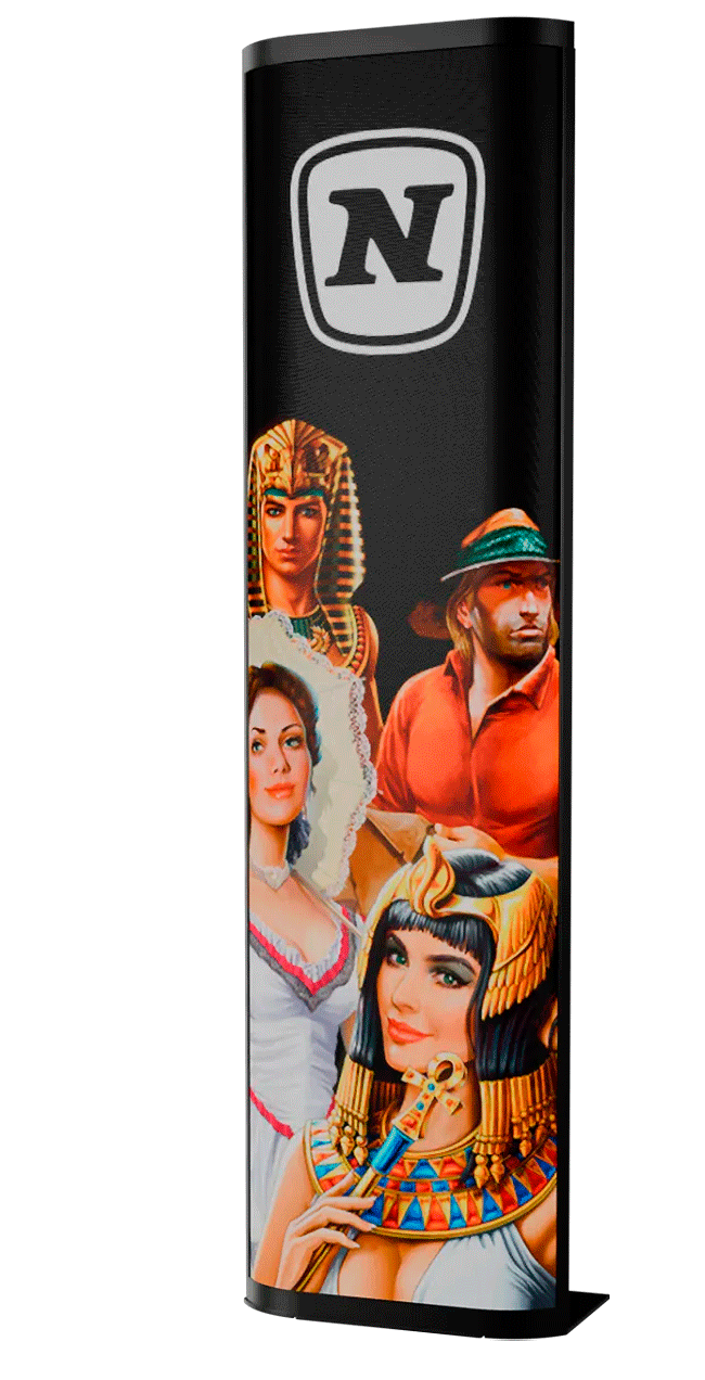 GiGames lanza su nuevo Tótem LED curvo para salones de juego con control vía App