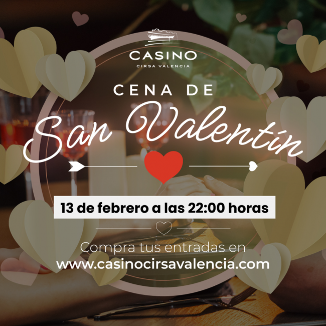 Casino Cirsa Valencia impulsa “Casino a Sorbos” en San Valentín con La Baronía de Turís y el menú “1000 Besos”