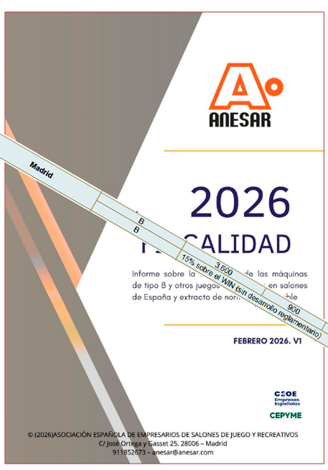 Madrid mantiene en 2026 las cuotas de máquinas y fija el 15% para máquinas conectadas