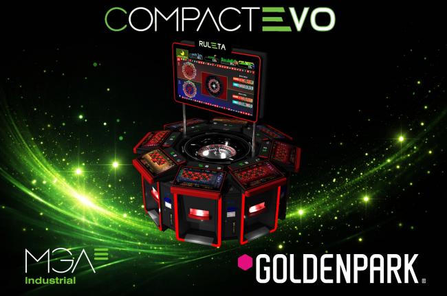 Goldenpark instala la Ruleta Compact Evo de MGA Industrial en su salón Goldenpark Pelayo