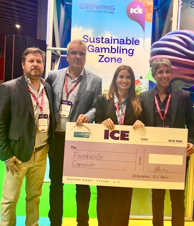 ALEA logra que Fundación Convivir reciba el fondo benéfico de la Zona de Juego Responsable de ICE Barcelona 2026