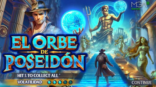 MGA Games lanza El Orbe de Poseidón para España, un video slot con Wilds pegajosos y Free Spins