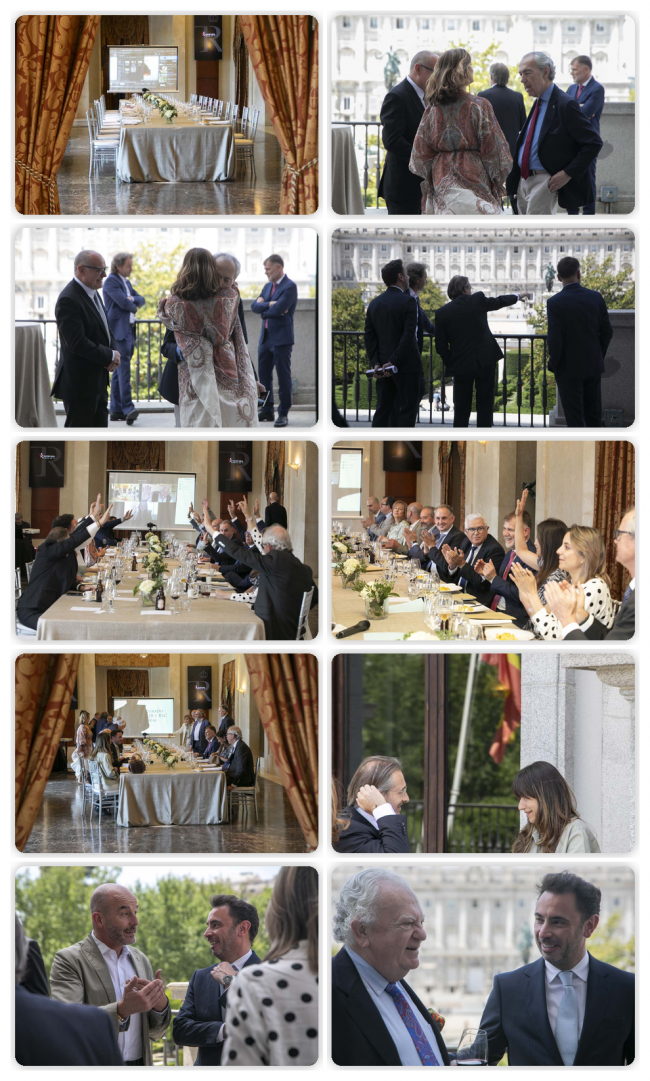 Un collage de momentos de la reunión de Jurado del año pasado en el Teatro Real