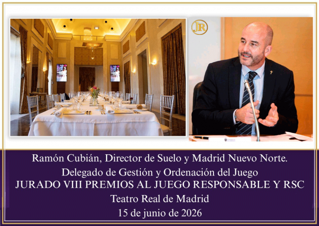 Ramón Cubián se incorpora al Jurado de los VIII Premios JR y RSC