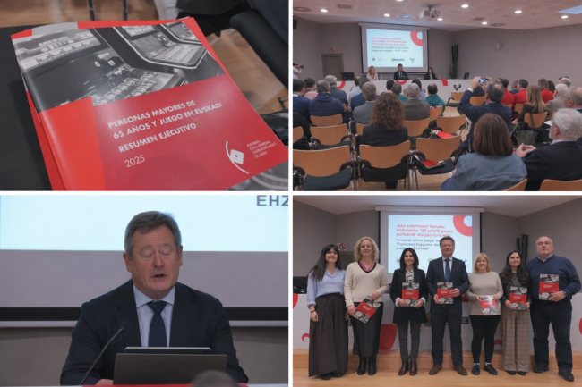 Vídeo resumen de la presentación del informe sobre mayores de 65 años y juego en Euskadi