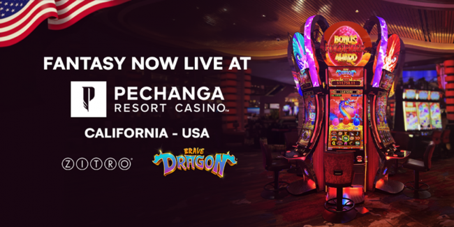 Pechanga installs Zitro’s FANTASY cabinet featuring Brave Dragon
