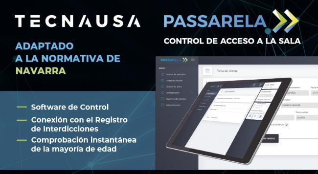 Passarela de Tecnausa, en marcha en Navarra para reforzar el control de admisión en el juego