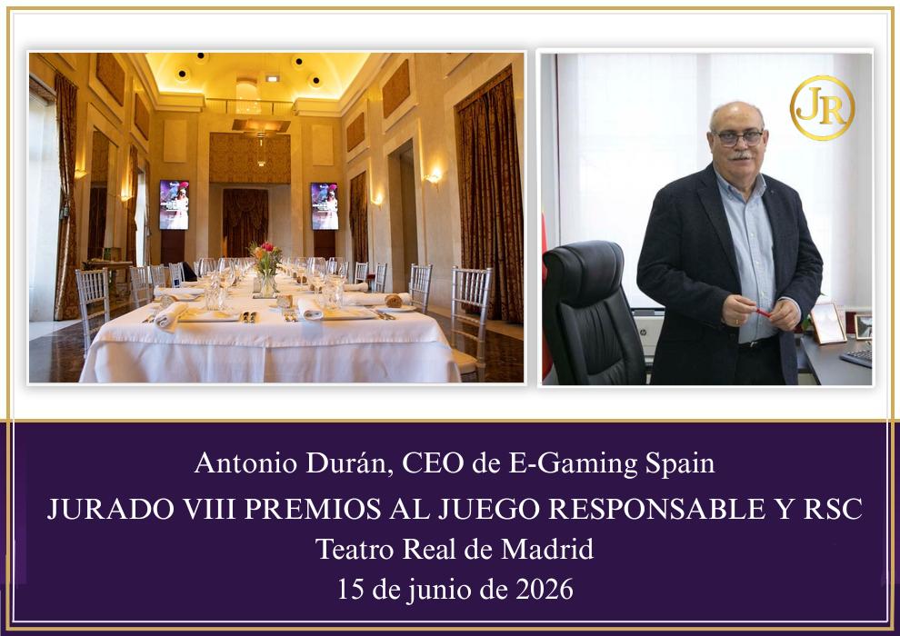 Antonio Durán vuelve al Jurado de los VIII Premios al Juego Responsable y RSC en el Teatro Real
