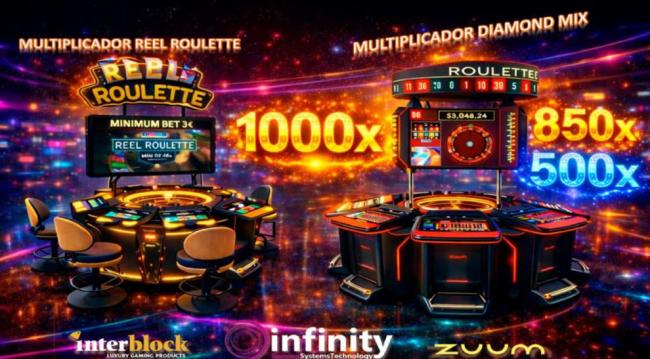 Infinity Gaming impulsa Black Pearl Reel Roulette y Zuum Grand Crystal 2