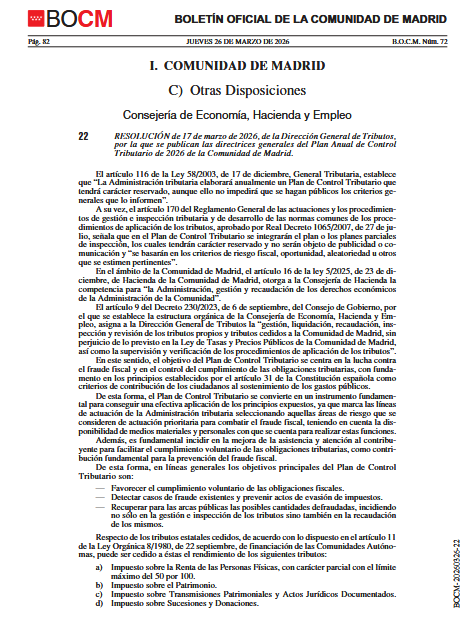 Madrid refuerza el control fiscal sobre el juego en su Plan Tributario de 2026