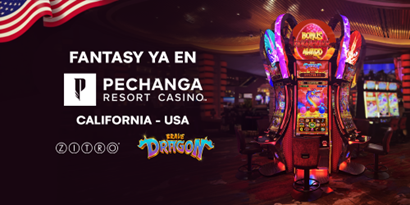 Pechanga instala el gabinete FANTASY de Zitro con Brave Dragon