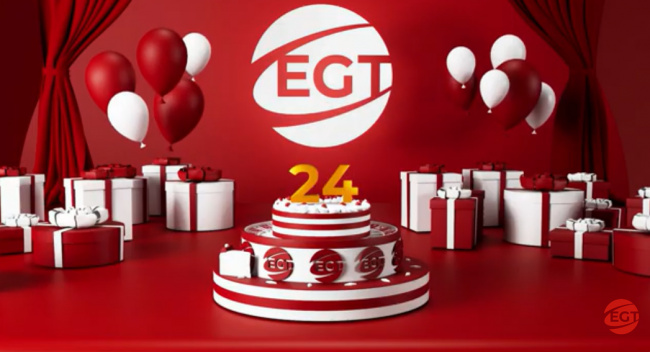 EGT celebra 24 años de éxito en la industria del juego