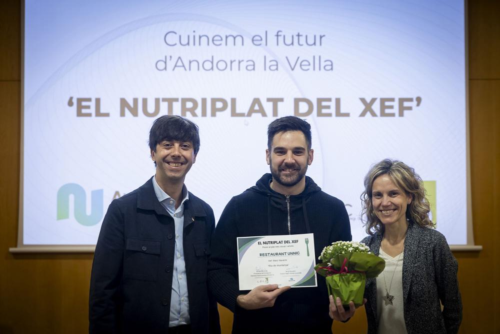 UNNIC Restaurant y su segundo chef Marc Navarro, premiados en el concurso ‘El Nutriplat del Xef’ en Andorra la Vella