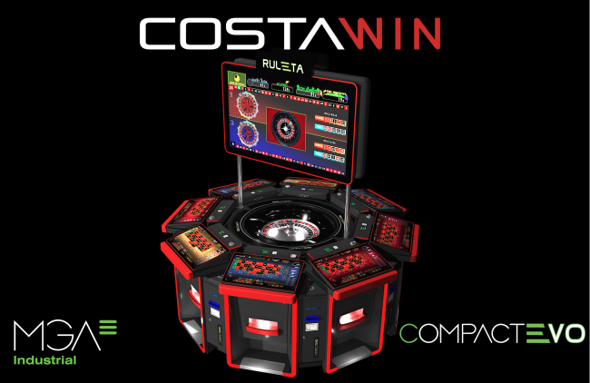 Costa Win apuesta fuerte por la innovación con tres ruletas Compact Evo de 8 jugadores de MGA Industrial