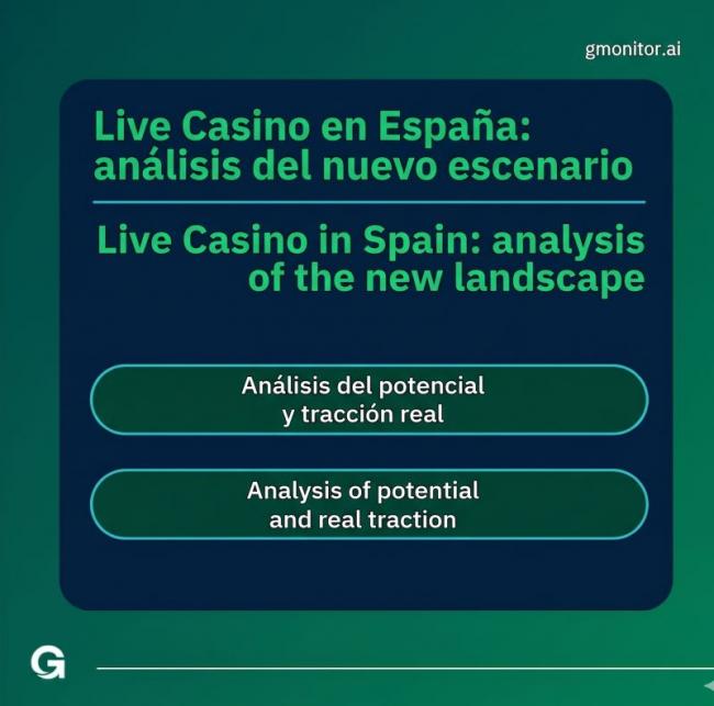 ¡ATENCIÓN CEO!
GMonitor detecta la irrupción de un nuevo modelo de Live Casino en España