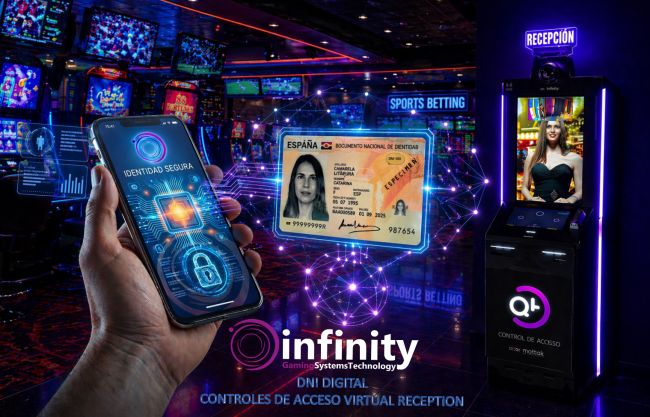 Infinity Gaming integra el DNI digital en sus sistemas de control de acceso