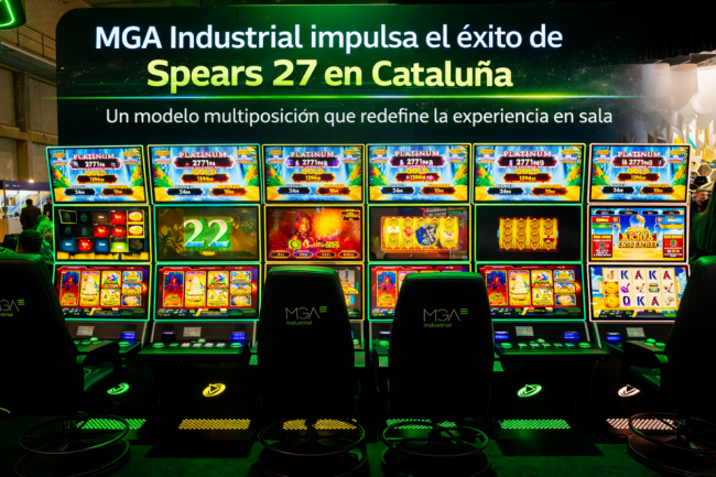 MGA Industrial impulsa Spears 27 en los salones de juego de Cataluña