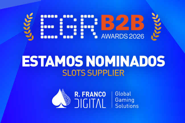 R. Franco Digital finalista en los EGR B2B Awards 2026 como proveedor de slots