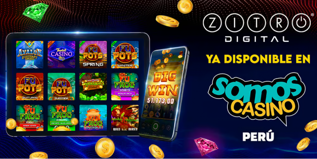 SOMOSCASINO.COM INCORPORA LOS JUEGOS DE ZITRO DIGITAL A SU PLATAFORMA EN PERÚ