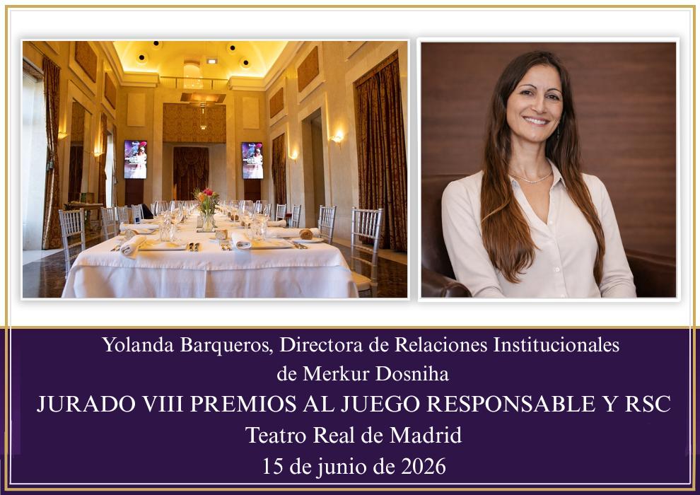 Yolanda Barqueros volverá a formar parte del Jurado de los VIII Premios al Juego Responsable y RSC