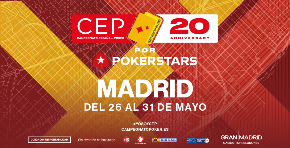 Casino Gran Madrid Torrelodones refuerza el poker presencial con el CEP Madrid por PokerStars
