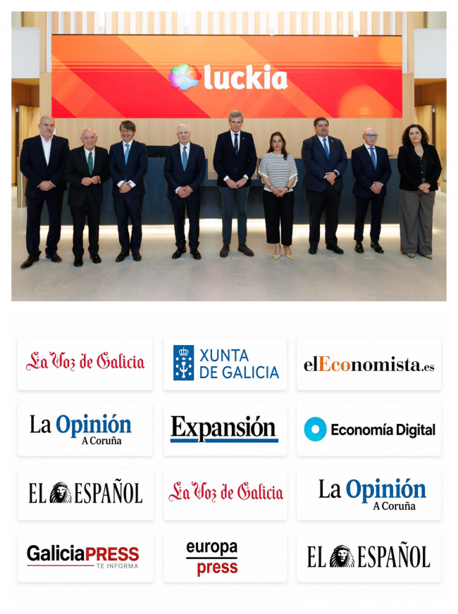 Luckia logra gran repercusión mediática con la inauguración de su nueva sede en A Coruña
