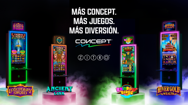 Zitro amplía CONCEPT con nuevos juegos y refuerza la experiencia en salas