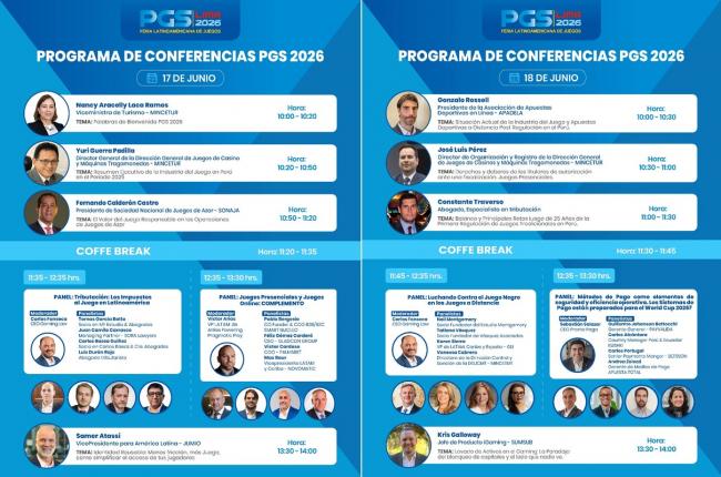  Toda la información de PGS Lima 2026: más de 40 países, grandes marcas del juego y programa completo de conferencias