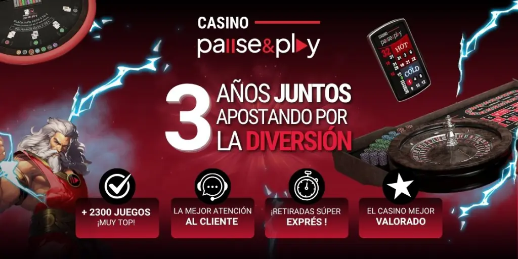 Casino Pause & Play celebra tres años con 100.000 descargas de su app