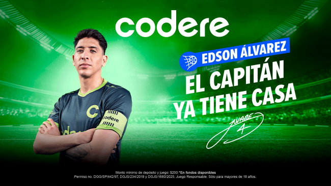 Codere Online ficha a Edson Álvarez como embajador de marca en México