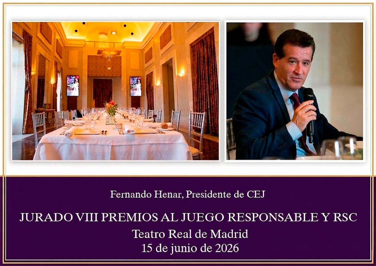 Fernando Henar (CEJ) se incorpora al jurado de los Premios al Juego Responsable