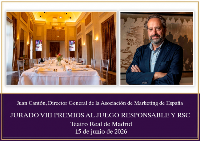 Juan Cantón repite en el jurado de los VIII Premios al Juego Responsable
