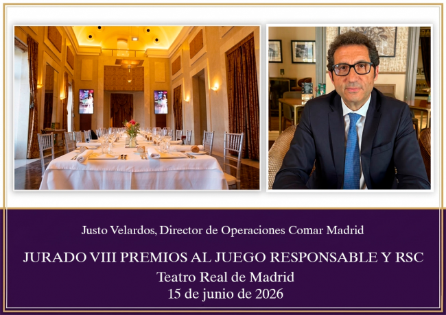 Justo Velardos se une al jurado de los Premios Juego Responsable