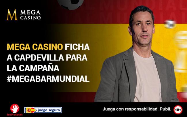 Mega Casino lanza campaña con Capdevila y fútbol en bares