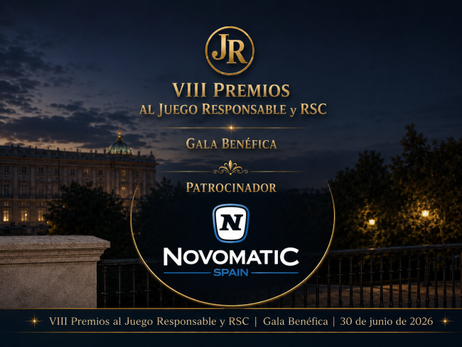 Novomatic Spain repite como patrocinador premium de los VIII Premios al Juego Responsable
