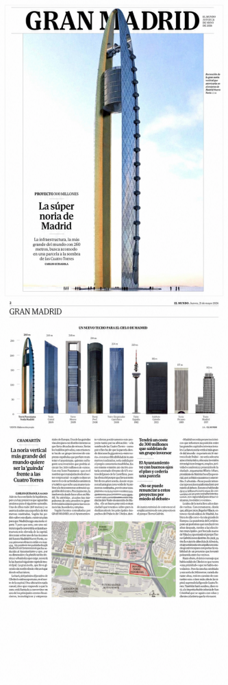  El arquitecto de la nueva sede de Luckia firma ahora el proyecto que quiere cambiar el cielo de Madrid