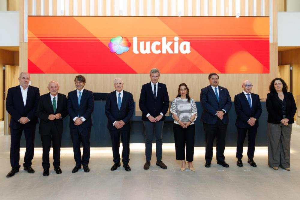 NOTA OFICIAL, VÍDEO Y FOTOS DE LA XUNTA sobre la asistencia de ALFONSO RUEDA a la inauguración de LUCKIA