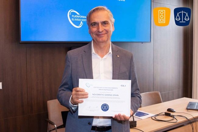  NOVOMATIC Spain consigue el Sello de Juego Responsable por sus prácticas sostenibles y seguras