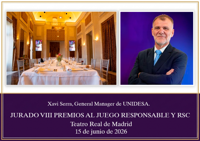Xavi Serra (Unidesa) se une al jurado de los VIII Premios de Juego Responsable y RSC