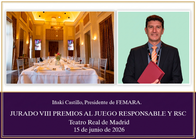 Iñaki Castillo lleva la visión de FEMARA a los VIII Premios Juego Responsable y RSC