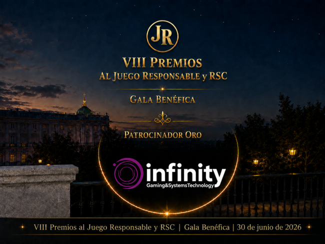 Infinity Gaming, de Antonio Martínez Alcázar, Patrocinador Oro de los VIII Premios al Juego Responsable y RSC