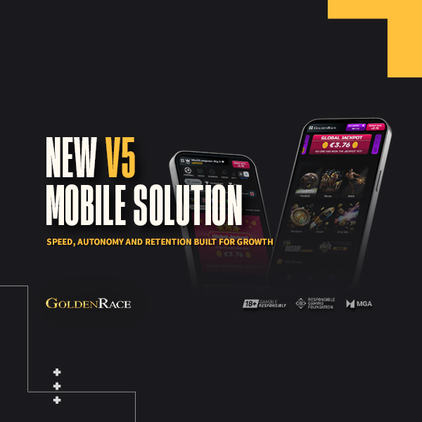  GoldenRace lanza V5, su nueva solución móvil para acelerar la apuesta y fidelizar jugadores
VÍDEO y DEMO