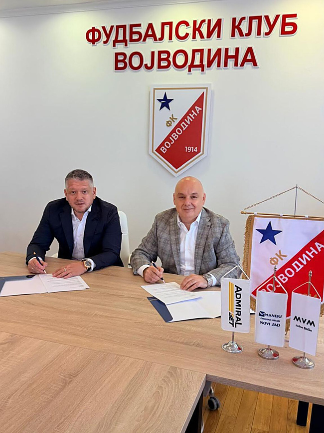 AdmiralBet se convierte en betting partner oficial del FK Vojvodina