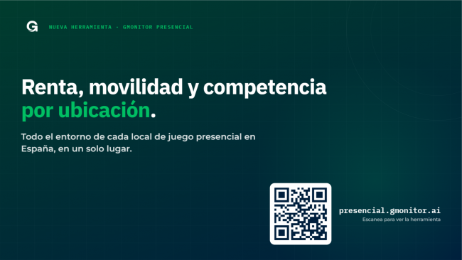 Gmonitor ofrece datos de renta, movilidad y competencia por ubicación para el juego presencial en España