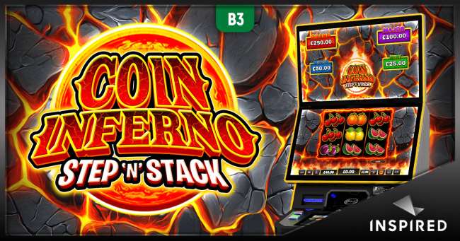Inspired lanza en el retail británico Coin Inferno Step 'n' Stack, el juego donde el símbolo principal recoge monedas y desciende giro a giro