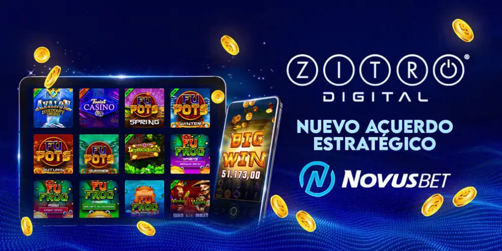 Zitro Digital acelera su expansión global: sus grandes éxitos llegan a toda la red de Novusbet